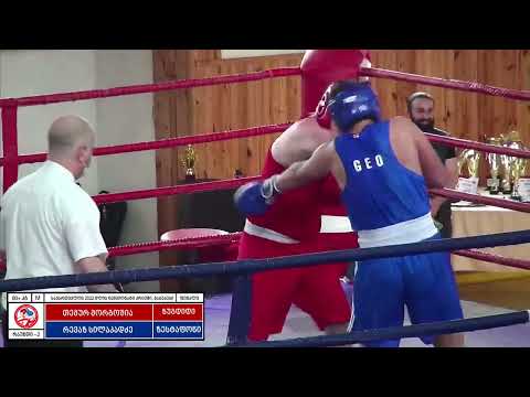 10-04-2022(+80kg)FINAL BOXING YOUTH RED TEMURI  MORGOSHIA VS REVAZ SILAKADZE Championship of Georgia